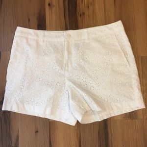 Faded Glory white eyelet shorts size 14